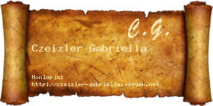 Czeizler Gabriella névjegykártya